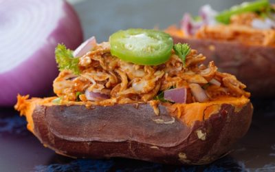 ​Barbecue Chicken Baked Sweet Potatoes